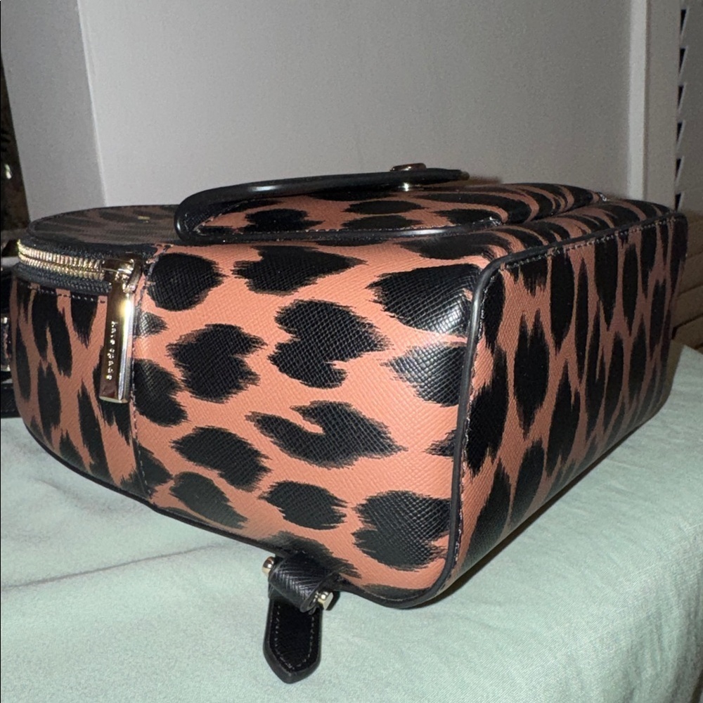 Kate Spade New York Schuyler Mini Backpack Leopard - Picture 4 of 10